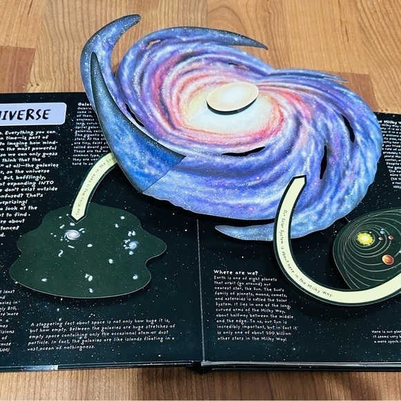 Pop-Up Facts. Space. Hardcover A star studded Journey of discovery! Collectible - Picture 2 of 3